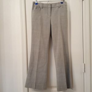 Express editor style white/grey work pants (short)
